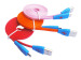 colorful smile face cable for samsung htc iphone4 newest product iphone 5 iphone 5s iphone 5c