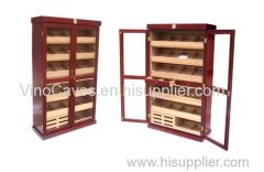 VINBRO.COM CIGAR DISPLAY CABINET Cigar Locker Case Acrylic Display Cabinet Commercial Large Wooden Cases Cigar Storage