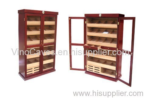 VINBRO.COM CIGAR DISPLAY CABINET Cigar Locker Case Acrylic Display Cabinet Commercial Large Wooden Cases Cigar Storage