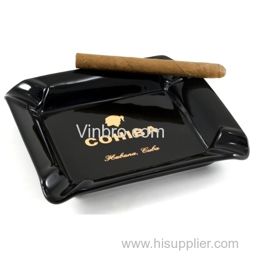 VINBRO.COM Popular 1/2/3/4 Count Crystal Tabletop Cigar Cigarette Pipe Ashtray Wooden Leather Folding Pocket Ashtrays