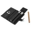 VINBRO.COM FASHION 1/3 Count WHOLESALE Acrylic/Leather/Metal Cigar Tubes Hum-idor Cases Portable Cigar Tube Set Leather