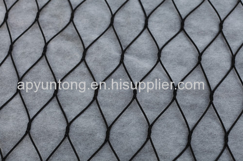black oxide handwoven stainless steel rope mesh netting 