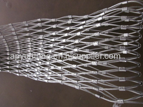 knitted or ferrule cable rope net(wire mesh-anping)