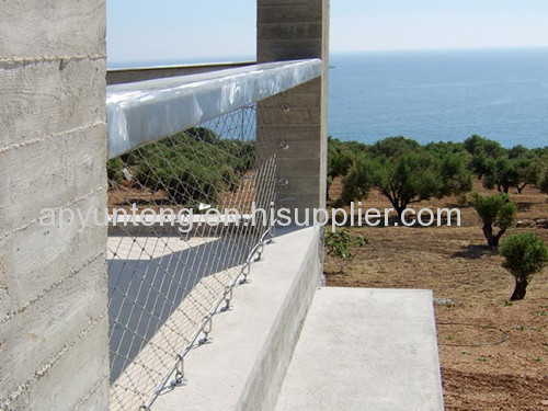 protecting steel rope mesh for stair