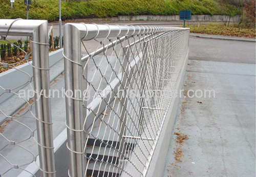 protecting steel rope mesh for stair