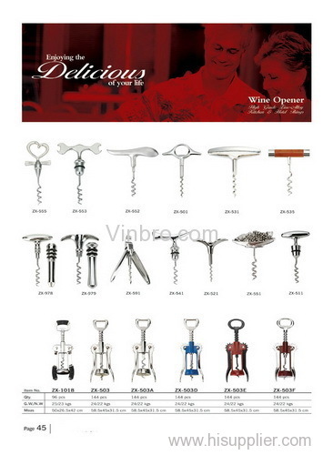 Wine Corkscrew Opener Set