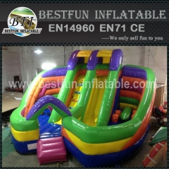 2014 Hot Sale Colorful Inflatable Obstacle Course Slide