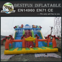 Giant Outdoor Jungle Inflatable Slide