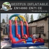 Colorful Inflatable Water Slide with 3 Lines