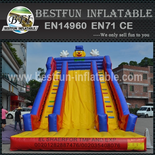 TOP SALE Clown Inflatable Dry Slide