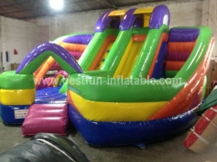 2014 Hot Sale Colorful Inflatable Obstacle Course Slide