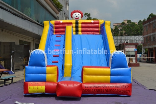 Big Circus Performers Inflatable Slide