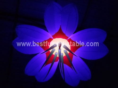 Hanging Inflatable LED Flower Decorations