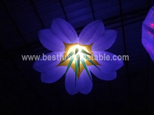 Hanging Inflatable LED Flower Decorations