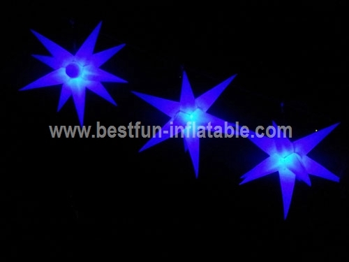 Hanging Inflatable LED Stars and Spheres