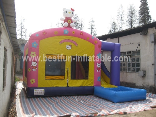 Hello Kitty Inflatable Amusement Bouncer Combo