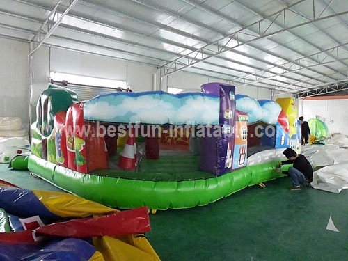 Interactive Inflatable Obstacle Course Fun Park