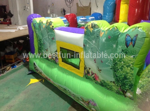 Kids Zone Inflatable Farm Themed Obstacle Course
