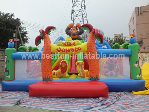 Large Inflatable Jungle Bounce Playgrounds