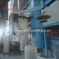 LPG tank powder coating line