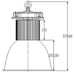 120W COB LED Highbay Light with PIR Sensor(1-10V dimmable)