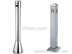 VinBRO Stainless Steel Outdoor Floor Type Standing Cigarette Ashtrays