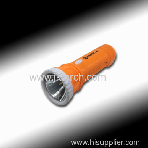 LED plastic torch LED torch rechargeable plastic torch