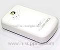 White Mini 7800mah Dual USB Power Bank For Iphone 4 Iphone 5S