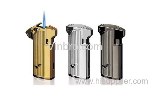 VinBRO Tobacco Pipe Butane Refillable Windproof Gas Metal Pipe Lighters Jet Torch Cigar Lighter 1/2/3/4 Flame Lighters