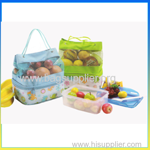 Stylish hot selling portable ice packs children lunch cooler bag