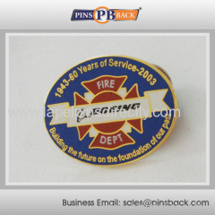 custom hard enamel lapel pin with logo