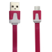 Colorful flat Micro USB 2.0 Data sync Charger cable For Nokia HTC Samsung galaxy smart mobile phone