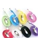 Colorful flat Micro USB 2.0 Data sync Charger cable For Nokia HTC Samsung galaxy smart mobile phone