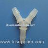 Plastic Y Connector 1/4" PVDF Water Pipe Fitting Three Way Hose Joint