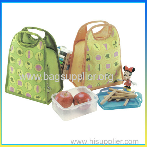 Fashion portable travel lunch box cooler bag for frozen food