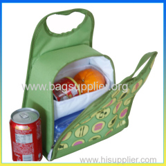 Fashion portable travel lunch box cooler bag for frozen food