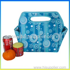 Portable polyester leisure insulated packs bottle cooler bag