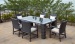 rattan furniture dining-table and 6 chairs