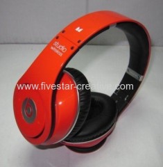 Beats On-Ear Adjustable Noise Isolation Studio Wireless Bluetooth Headphones Red