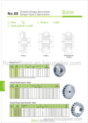 No.60 Double Single Sprockets