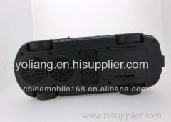 Portable mini car speaker with TF, USB and FM radio