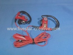 Monster PowerBeats Dre Ear Hook Sport Headphones ControlTalk Mic Red