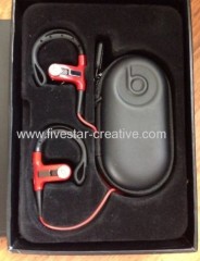 Monster PowerBeats Dre Ear Hook Sport Headphones ControlTalk Mic Red