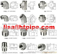 Alloy X750/INCONEL X750 forged socket threaded elbow tee cap cross coupling