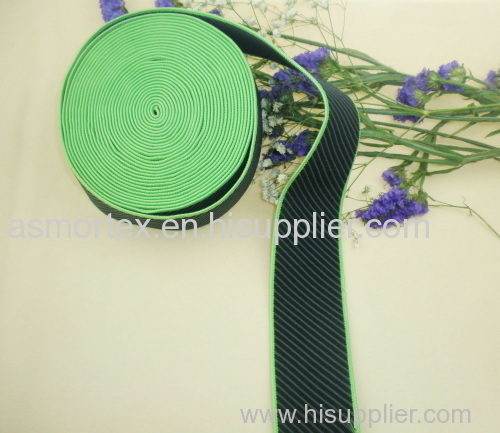 Jacquard woven elastic tape