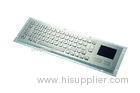Silver 67 Keys Metal Industrial Keyboard With Touchpad For Self-Service Device