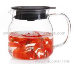 Hand Made Borosilicate single Wall Glass Teapot