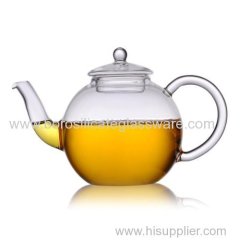heat resistant single wall glass teapots
