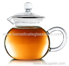 heat resistant single wall glass teapots