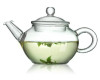 hand blown single wall glass teapots